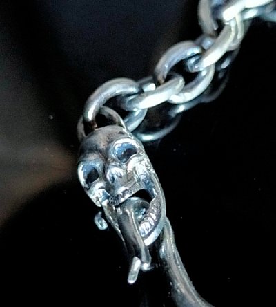 画像4: Laughing Skull & Snake Tongue With 7Chain Bracelet