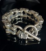Motorcycle Chain With Skull Bracelet (Midium)