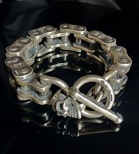 Motorcycle Chain With Skull Bracelet (Midium)
