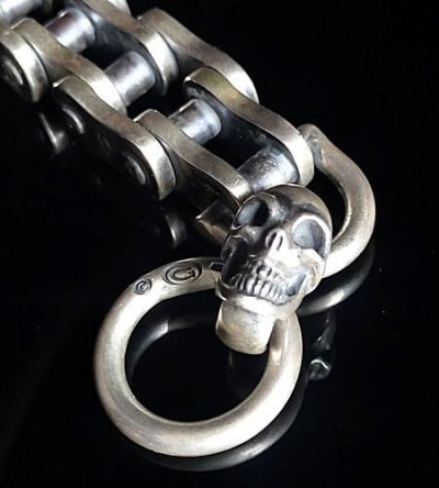 画像5: Motorcycle Chain With Skull Bracelet (Midium)
