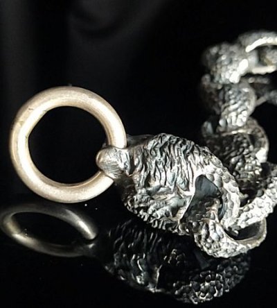 画像10: Lion With Chiseled  H.W.O & Anchor Links Bracelet