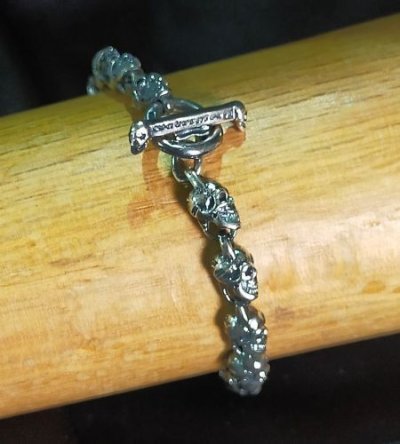 画像10: 1/16 All Skull Links Bracelet