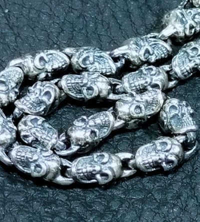 画像5: 1/16 All Skull Links Bracelet