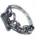 画像2: Panther Triangle Wire With H.W.O & Smooth Anchor Chain Bangle Bracelet (2)