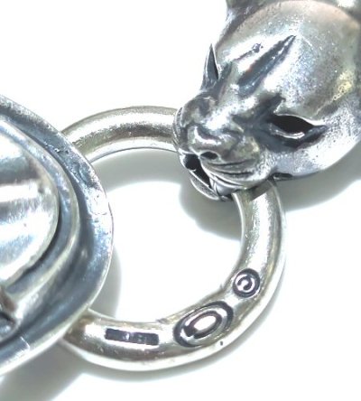 画像14: Battle-Ax ID With 2medium Long Neck Panthers & H.W.O Anchor Links Bracelet