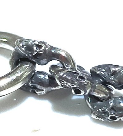 画像5: 1/32 Double Skull Small Oval Links Bracelet