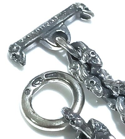 画像4: 1/32 Double Skull Small Oval Links Bracelet