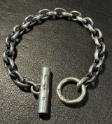 Half Ultimate T-bar With Half Small Oval Chain Links Bracelet