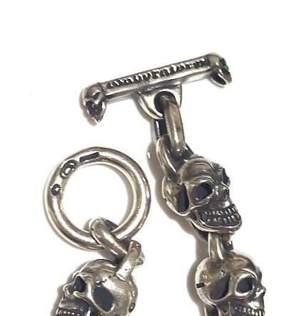 画像10: Half 2Old Bulldog With Half Skull Links Bracelet