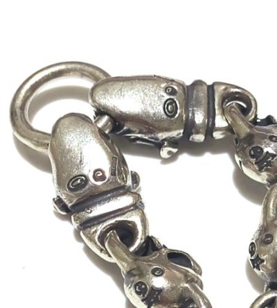 画像8: Half 2Old Bulldog With Half Skull Links Bracelet