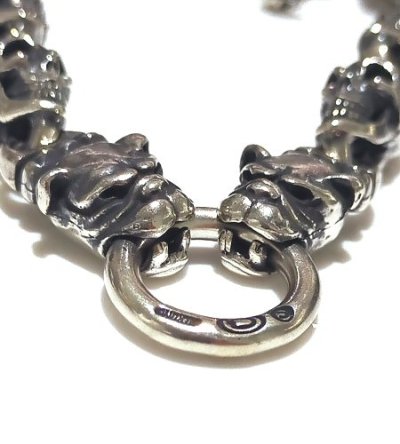 画像3: Quarter 2Old Bulldog With Quarter Skull Links Bracelet