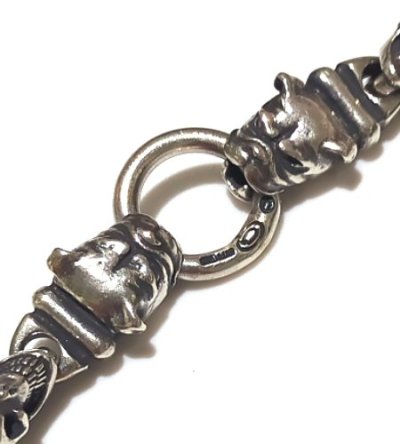 画像9: Quarter 2Bulldog With Quarter Skull Links Bracelet