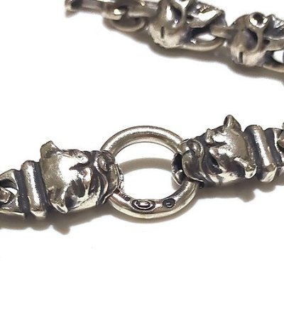 画像4: Quarter 2Bulldog With Quarter Skull Links Bracelet