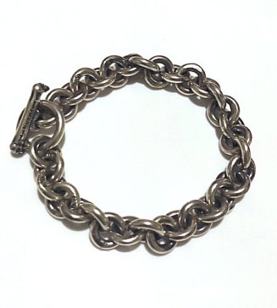 画像5: All Hand Craft O-ring Links Quarter T-bar & O-ring Bracelet