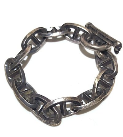 画像1: Double Triangle Anchor Chain Links Bracelet