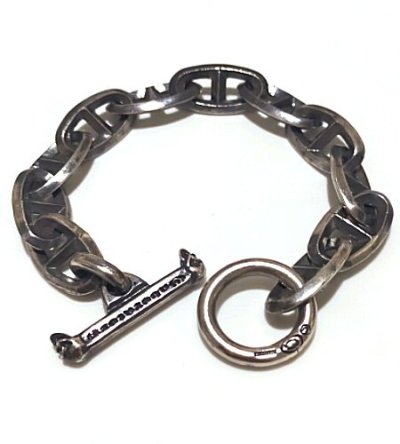 画像2: Double Triangle Anchor Chain Links Bracelet