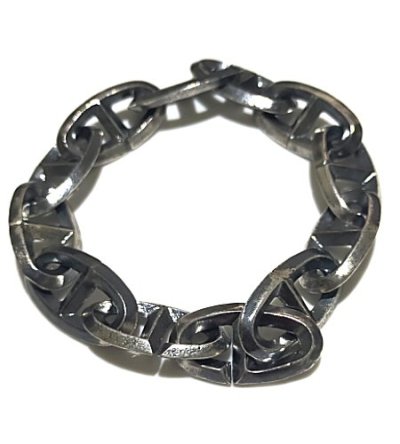 画像1: Double Triangle Anchor Chain Links Bracelet X-Connection