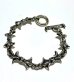 画像1: Gothic Grooved Flare Links Bracelet (1)