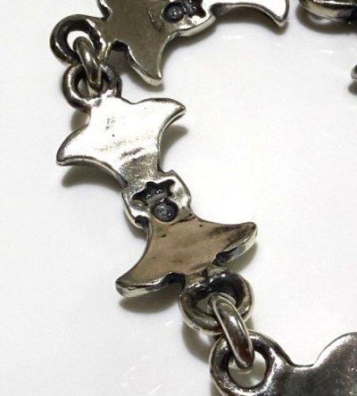 画像7: Gothic Grooved Flare Links Bracelet