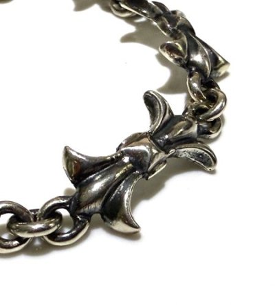 画像6: Gothic Grooved Flare Links Bracelet