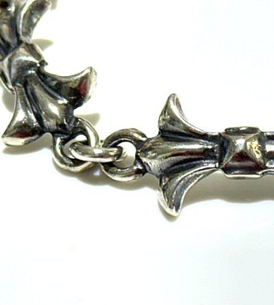 画像3: Gothic Grooved Flare Links Bracelet