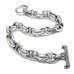 画像2: Quarter All Smooth Anchor Chain Links Bracelet  (2)