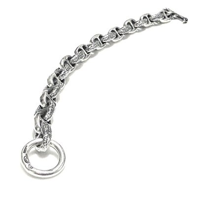 画像4: Quarter All Chiseled & Smooth Anchor Chain Links Bracelet 