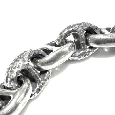 画像3: Quarter All Chiseled & Smooth Anchor Chain Links Bracelet 