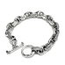 画像1: Quarter All Chiseled & Smooth Anchor Chain Links Bracelet  (1)