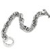 画像2: Quarter All Chiseled & Smooth Anchor Chain Links Bracelet  (2)