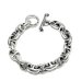 画像1: Half All Smooth Anchor Chain Links Bracelet  (1)