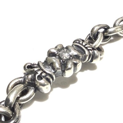画像2: One Eighth 4Heart Crown With Diamond & Half Small Oval Chain Bracelet