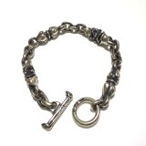 Half Noodle & Macaroni & Half Small Oval Links Bracelet