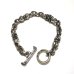 画像1: Half Noodle & Macaroni & Half Small Oval Links Bracelet (1)