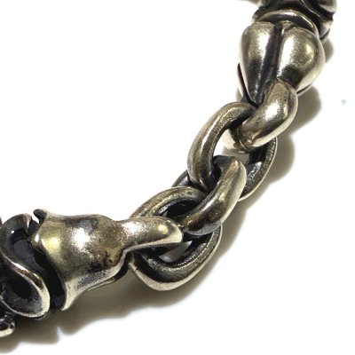 画像2: Half Noodle & Macaroni & Half Small Oval Links Bracelet