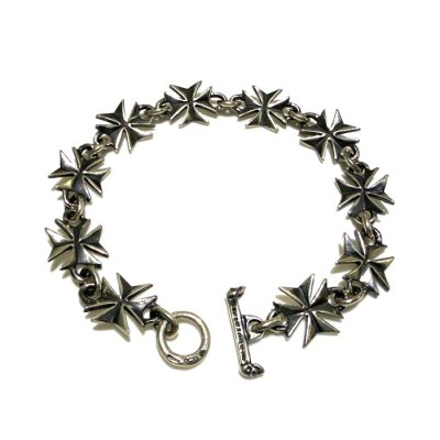 画像2: Quarter Maltese Cross Links Bracelet