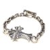 画像2: Grooved Cross & 7Chain Bracelet (2)