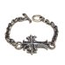 画像1: Grooved Cross & 7Chain Bracelet (1)