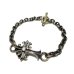 画像2: Diamond With Grooved Cross & 6Chain Bracelet (2)
