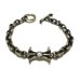 画像1: Diamond With Gothic Grooved Flare & 7Chain Bracelet  (1)