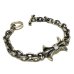 画像2: Diamond With Gothic Grooved Flare & 7Chain Bracelet  (2)