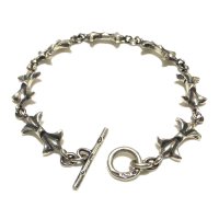 1/16 Gothic Grooved Flare Links Bracelet