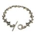 画像1: 1/16 Gothic Grooved Flare Links Bracelet (1)