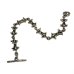 画像2: 1/16 Gothic Grooved Flare Links Bracelet (2)