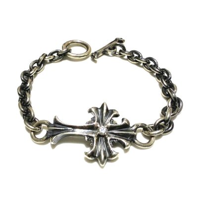 画像2: Diamond With Grooved Cross & 7Chain Bracelet