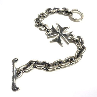 画像8: Maltese Cross & Hand Craft Chain Bracelet