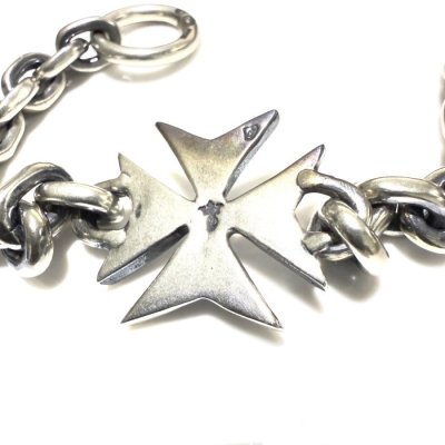 画像6: Maltese Cross & Hand Craft Chain Bracelet