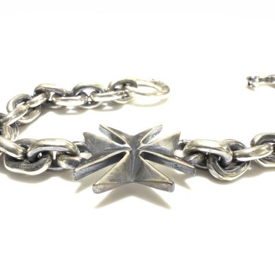 画像5: Maltese Cross & Hand Craft Chain Bracelet