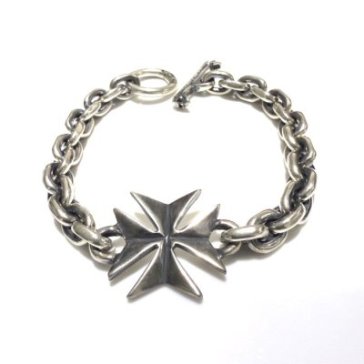 画像2: Maltese Cross & Hand Craft Chain Bracelet