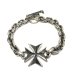 画像1: Maltese Cross & Hand Craft Chain Bracelet (1)
